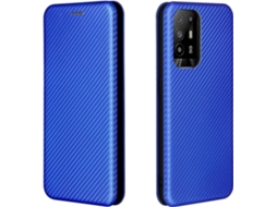 Capa Luxuosa Fibra Híbrido Aba Reno Proteção para Oppo Oppo A94 4G HONGWE. Anti-Choque Azul
