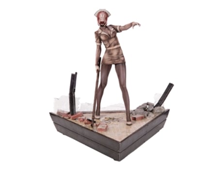 First 4 Figures Bubble Head Nurse 35 Cm Silent Hill Statue Castanho