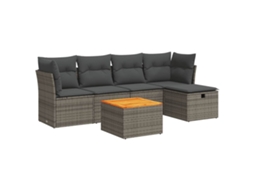 Garden Sofa Set, Garden Sofa Sets Vidaxl Cinzeto Rattan / Vime (n/a)