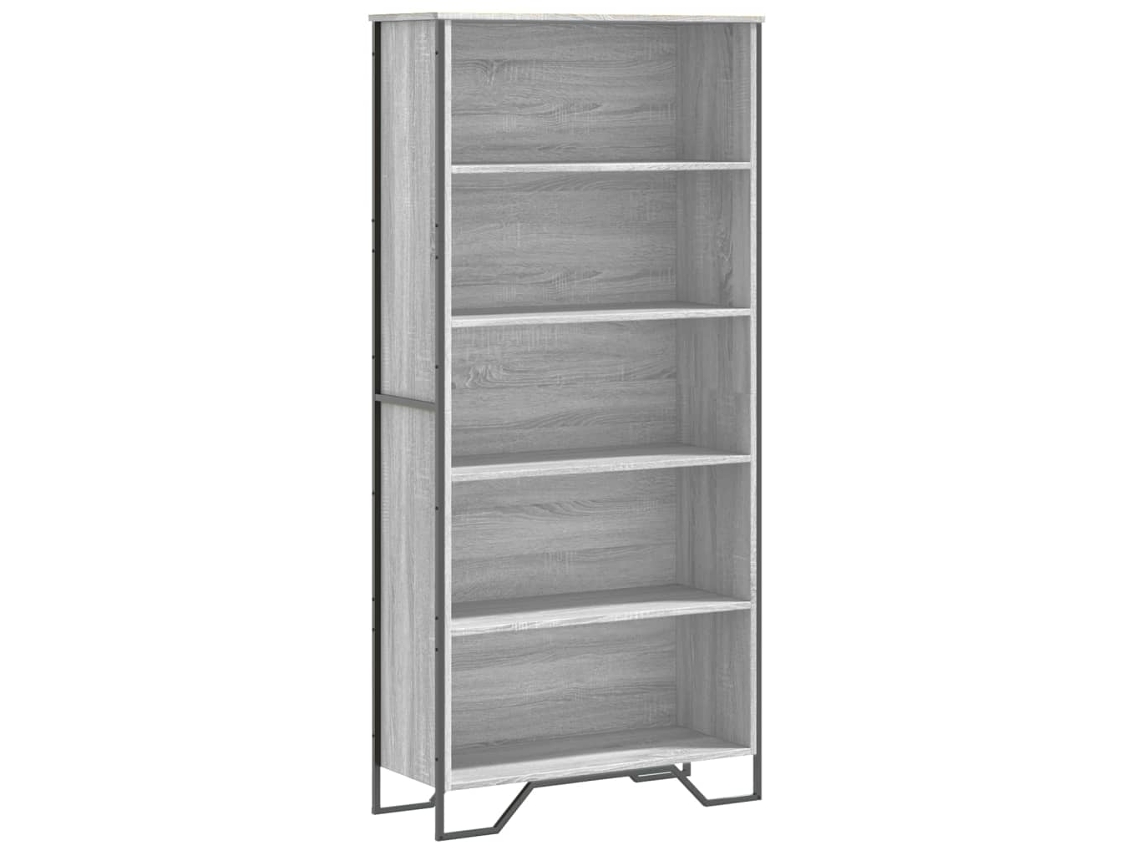 Estante de Derivados da Madeira Cinzento Sonoma MAISON EXCLUSIVE 80x31x169 cm