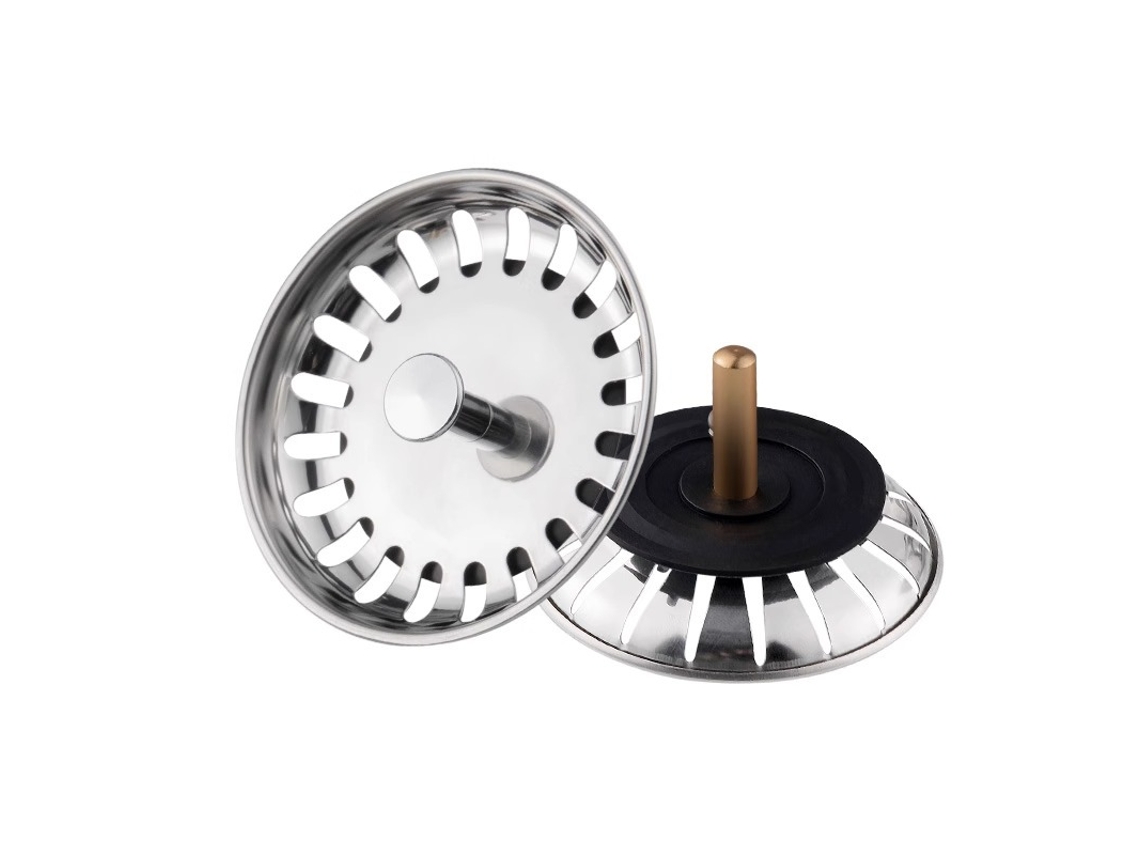 Filtros De Aço Inoxidável Para Lava-loiça De Cozinha (80 Mm) — Embalagem De 2