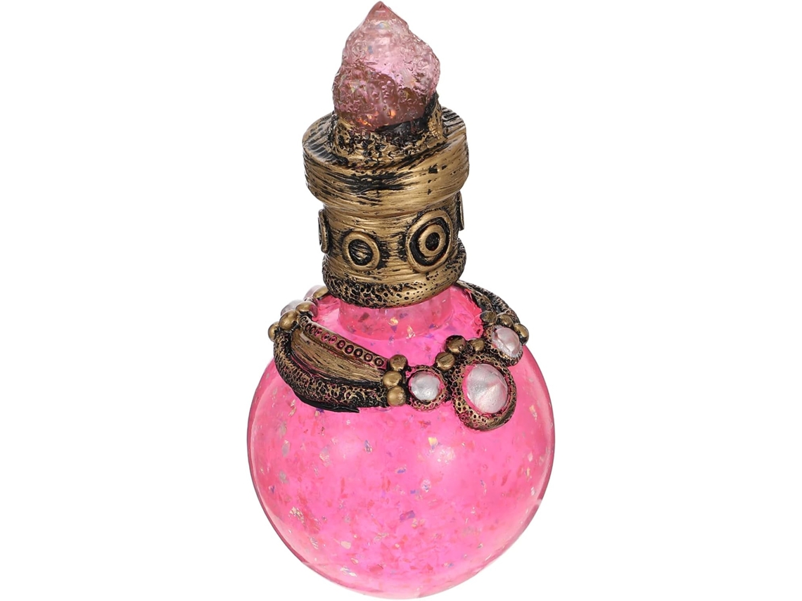 Garrafa Decorativa De Resina Brilhante Com Estátua De Lua Cintilante Para Decoração.