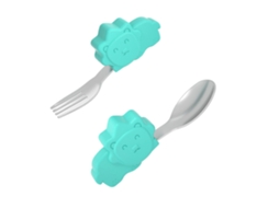 Colher De Aço Inoxidável Para Crianças, Colheres, Garfo, Utensílios De Mesa Para Treinamento De Bebês SUNNY SPACES