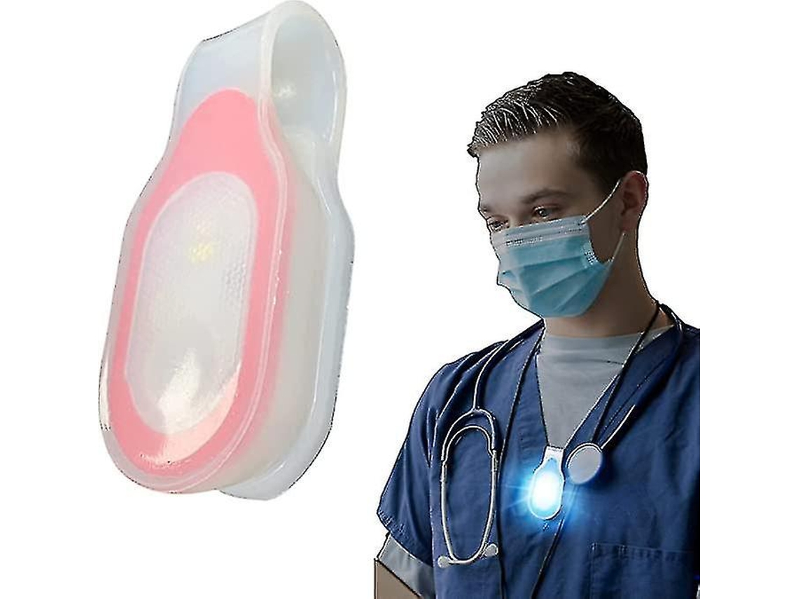 Rebe luzes Led Portáteis para Enfermeiras com Clip Magnético para Mãos Livres, Ideal para Caminhadas, Cuidado de Animais, Corrida e Médicos Rojo