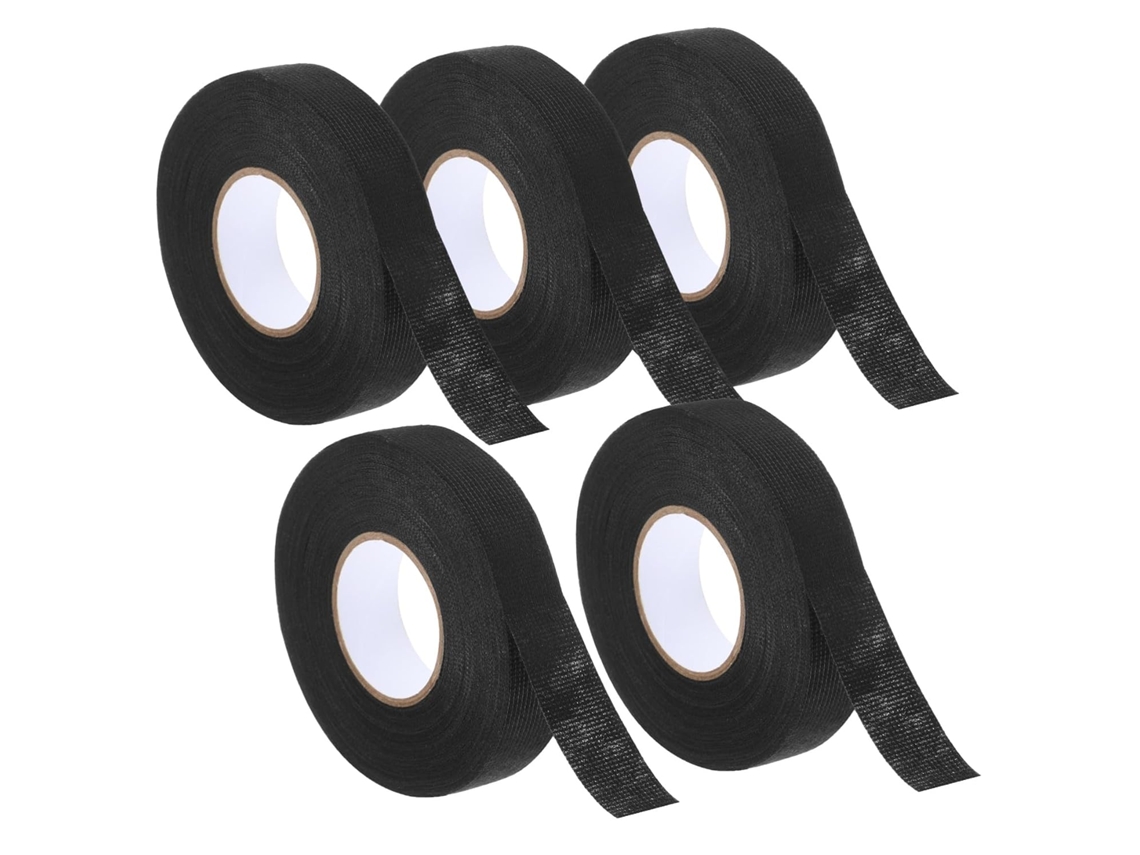 5 Rolos De Fita Adesiva Alta Temperatura Para Chicotes Elétricos Automotivos, Resistente, Com Redução De Ruído E