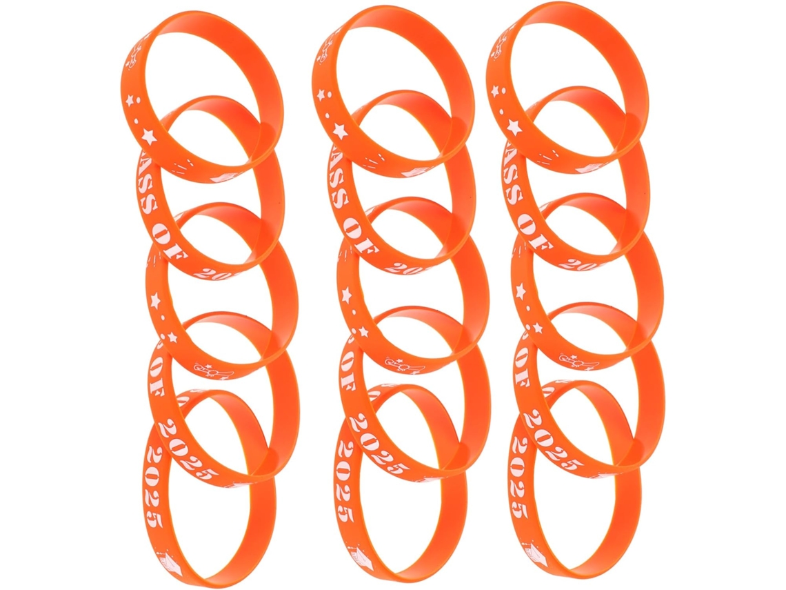 Pulseiras de Silicone Nuobesty, Acessório Essencial de Festa, 20 Unidades Para Formatura 2025, Lembrança Memorável Na