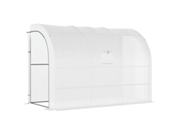 Estufa Prateleiras Janelas Inverno Parede 300x150x213cm VELTRIX