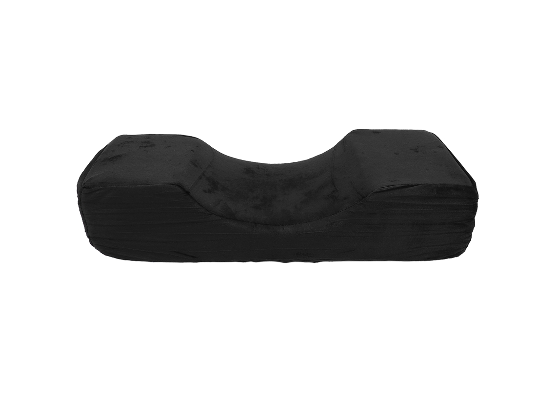 Almohada U Para Extensiones De Pestañas Profesional De Terciopelo Negro