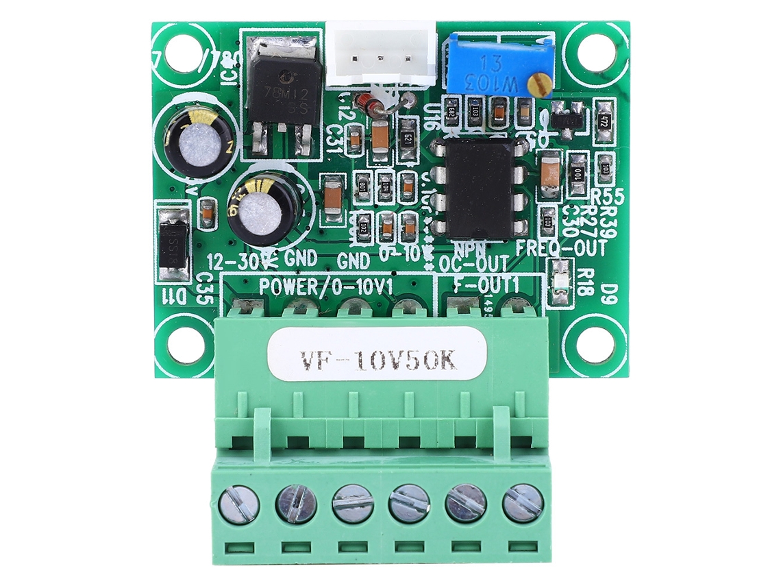 Módulo de Conversor de Frequência de 0-10V para 0-50kHz, Sinalização Eletrônica