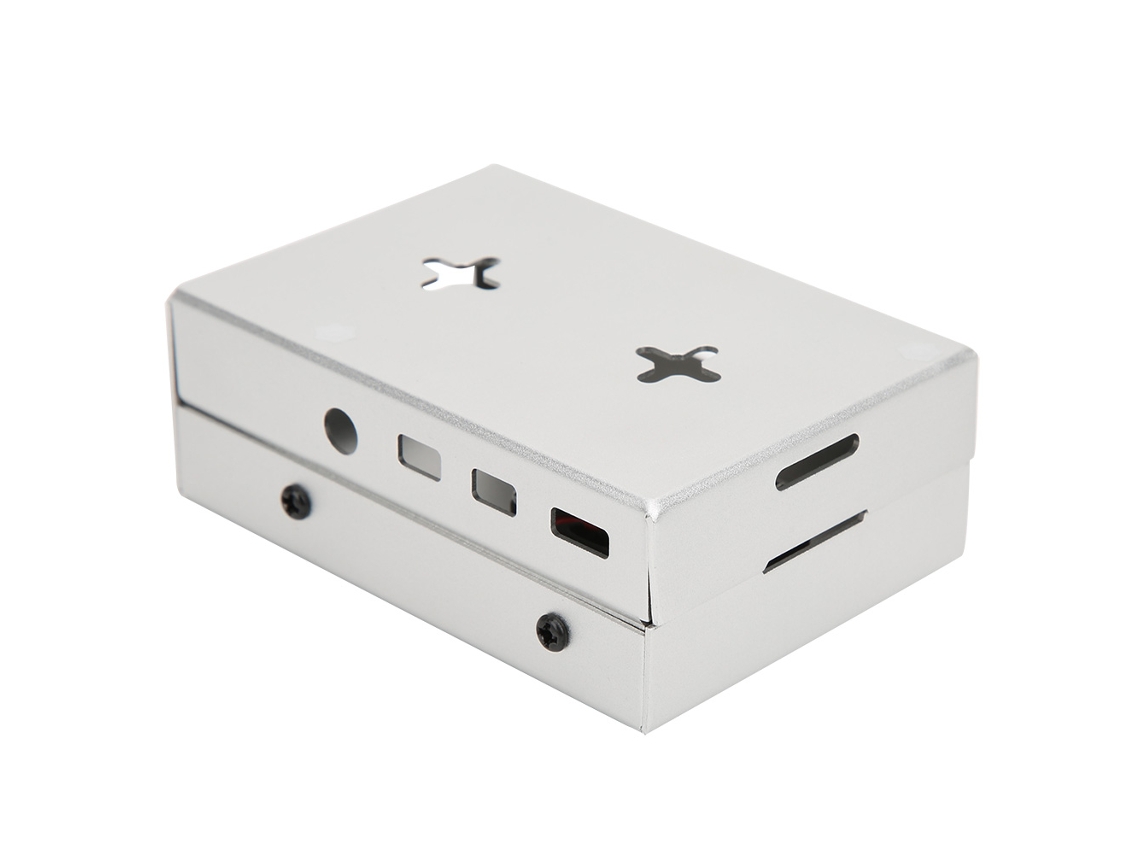 Capa de Refrigeração Alumínio com Cooler para Raspberry Pi 4