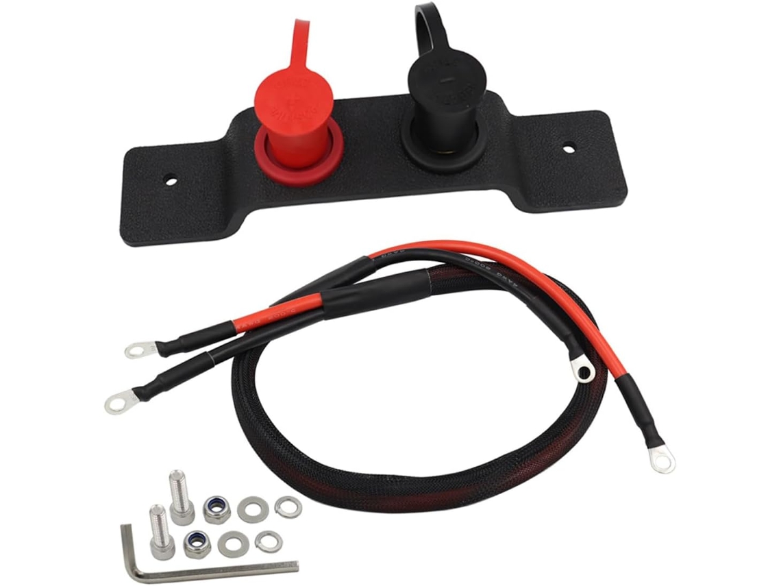 Kit De Extensão Com 3 Cabos Auxiliares Para Partida Bateria,tensão 0,7 Cm,terminais Remotos,