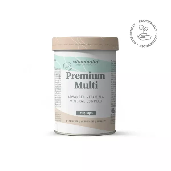 Suplemento Alimentar VITAMINALIA Multivitamínico Premium (Sem Ferro Nem Iodo) 180 Veg Caps