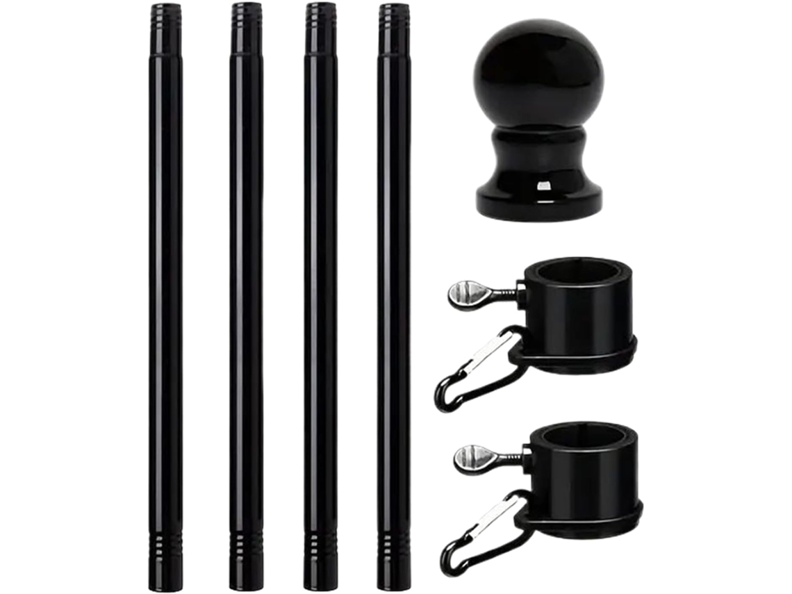 Mastro Telescópico para Bandeira Mastro Giratório e Robusto Decoração para Casa, Jardim, Carro, Caravana, Golfe, CHABERLU