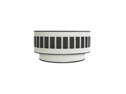 Aplique Ivanna 1Xe27 Madeira Branco-Preto 17X30X15 Cm FABRILAMP
