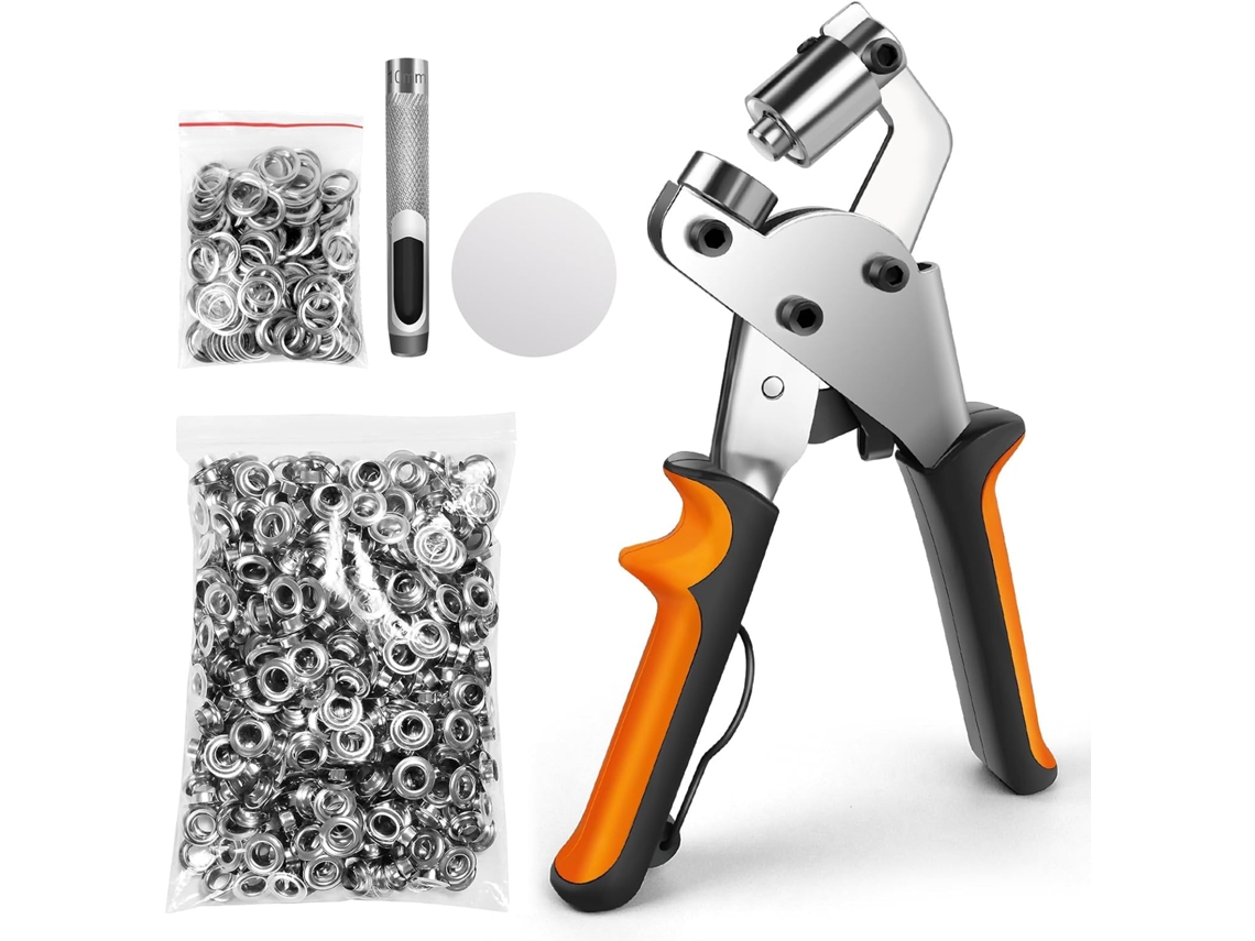 Kit De Ilhós Reforçado 3/8" (10mm) Com 500 E Arruelas