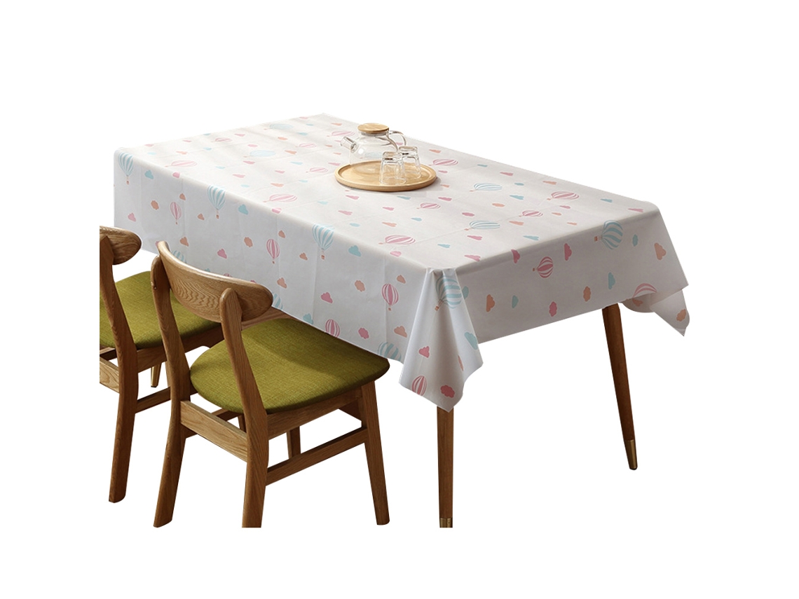 Pacote com 5 Toalhas de Mesa Toalhas de Mesa de Plástico À Prova D'Água Capas de Mesa de Festa para Aniversário Natal Casamento 90X137Cm