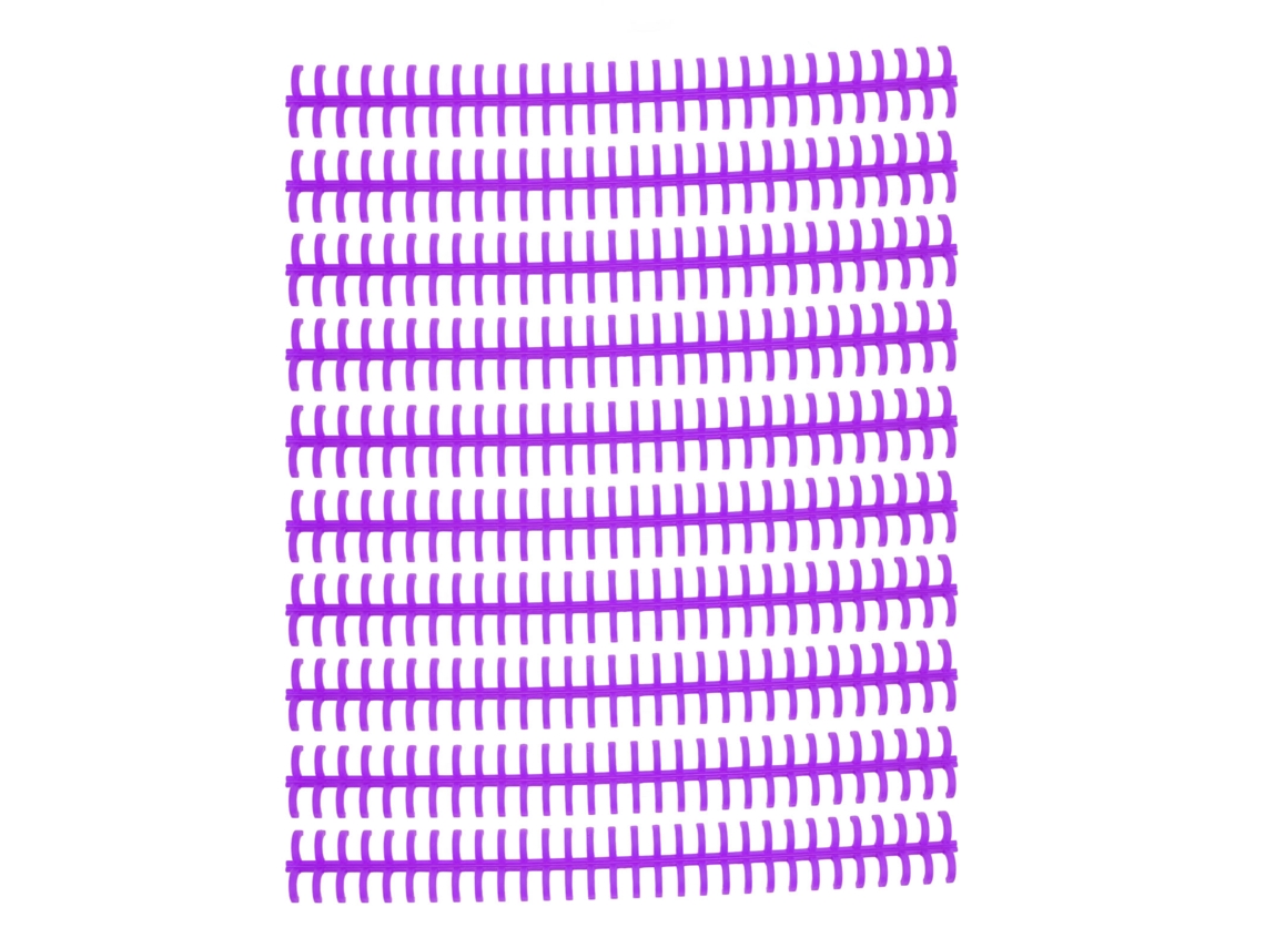 10 Unidades Espiras De Encadernação Com 30 Buracos De Plástico Pp Roxo 10mm