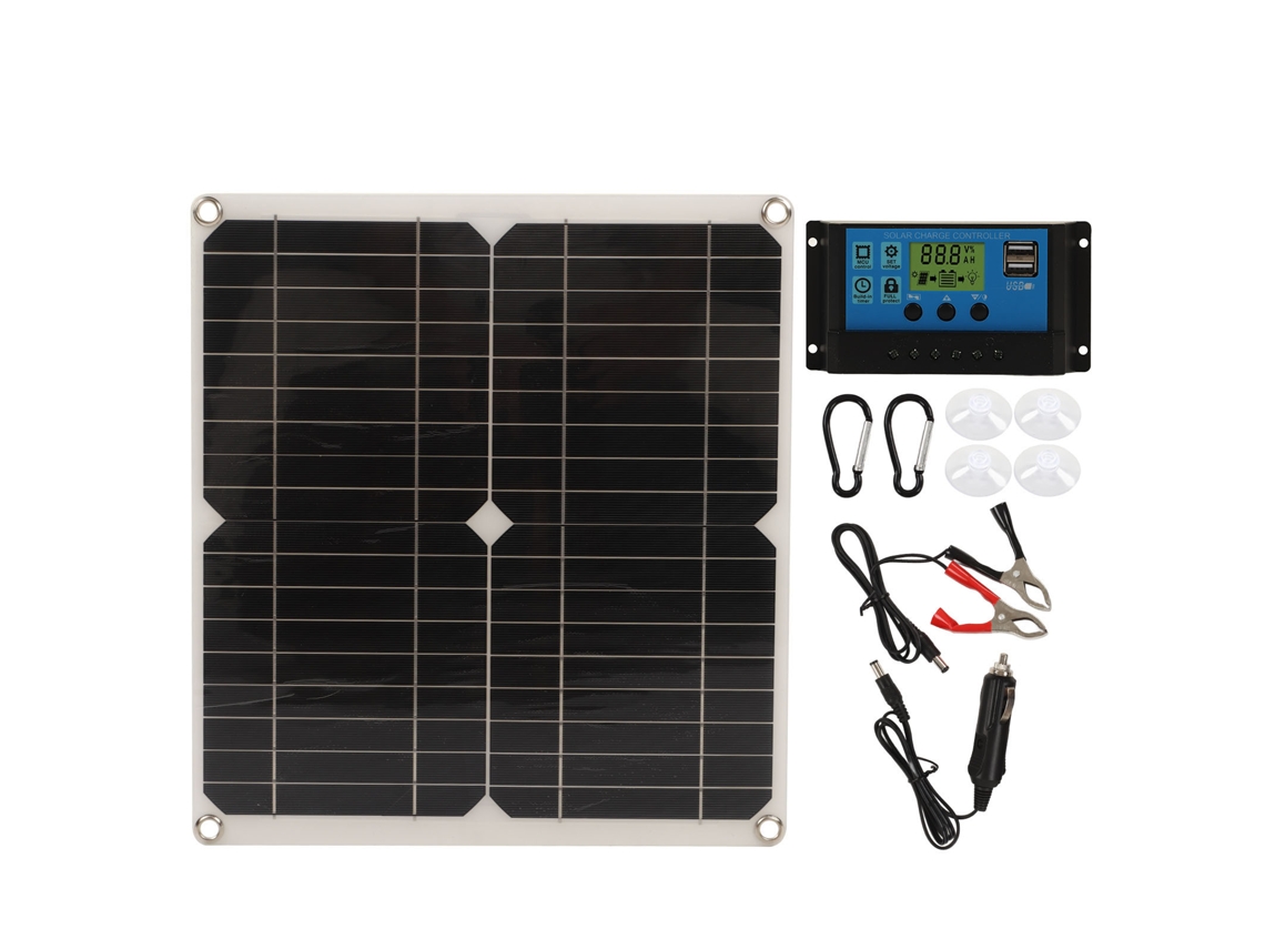 Painel Solar Monocristalino de Silicone 20 W 18 V 10 A BRILVIBERA