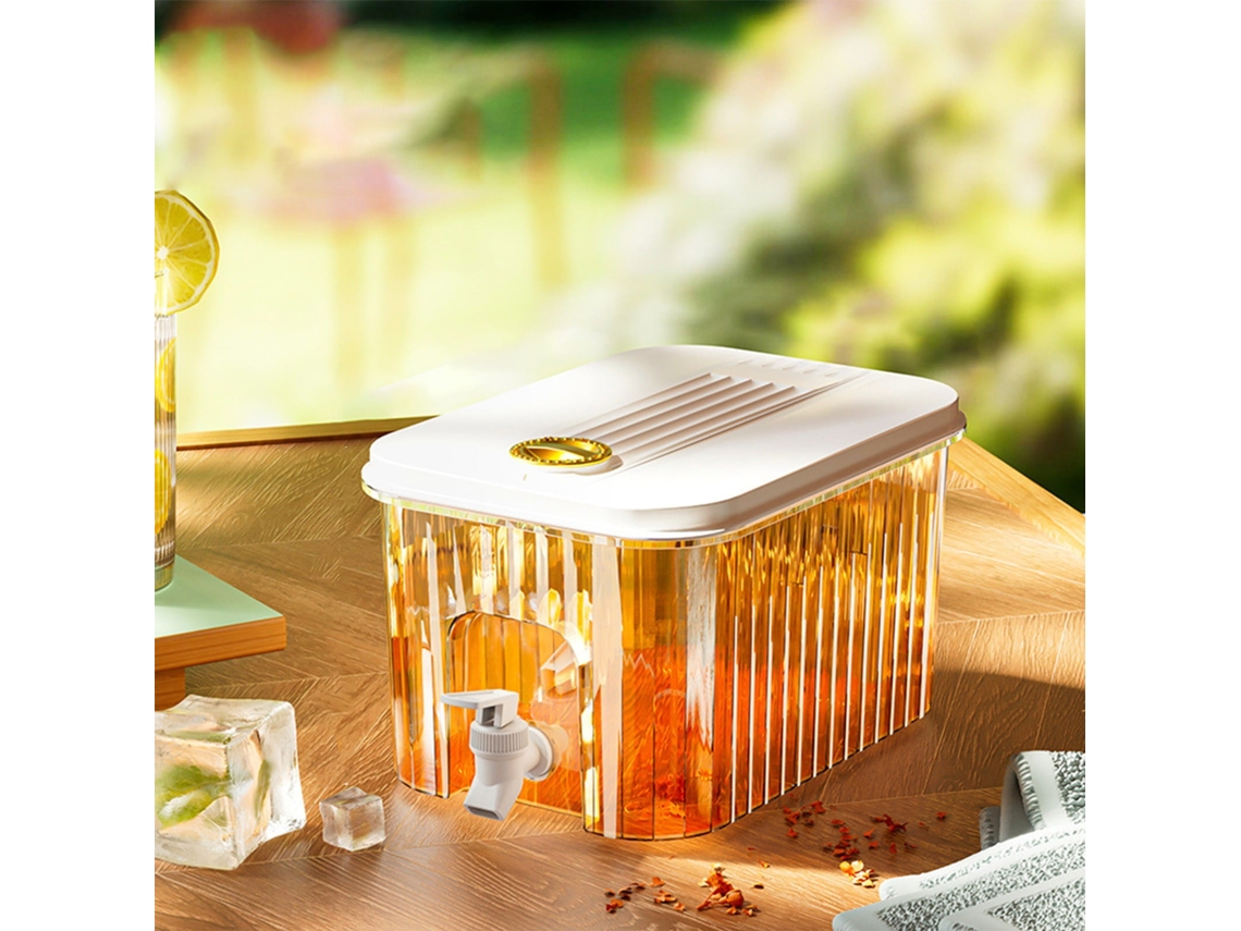 Dispenser De Bebidas 3l Com Torneira - Recipiente Para Suco E Limonada De Grande Capacidade Com Tampa
