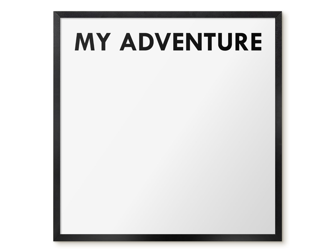 Magnetic Glass Board My Adventure For The Hall Espelharte (50x50 Cm)