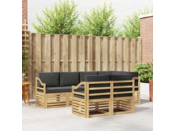 Vidaxl Conjunto De Sofás Para Exterior 7 Pcs Branco E Antracite