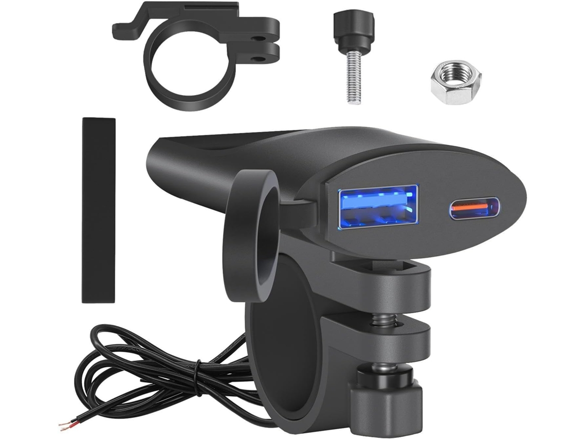 Carregador Rápido Para Motocicleta, Adaptador De Carregamento À Prova Dágua 3.0 Para Motocicleta Gokoco