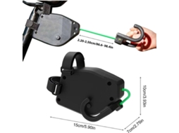 Corda Mali de Reboque para Bicicleta Infantil, Trava Segura, Nylon, Capacidade 90kg, Mountain Bike