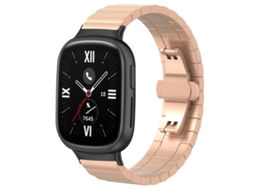 Bracelete para Honor Watch 4 Aço Inoxidável Textura de Bambu Ouro Rosa XIAOMOYU (20mm)