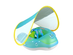 Boia De Natação Inflável Para Bebês, Boia De Natação Infantil Com Proteção Solar Dobrável, Boia De Natação Com Proteção Solar Para -aquaforge