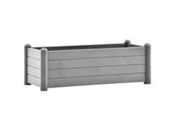 Canteiro elevado de jardim VIDAXL Cinzeto Polipropileno (100 x 43 x 35 cm)