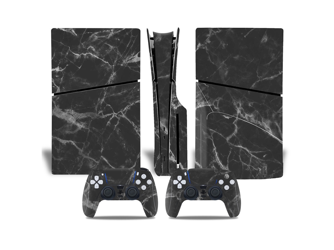 Adesivo Para Ps5 Slim Disk Edition E Comando Dualsense, Fácil De Aplicar E Sem Bolhas Czhhmart Cinza