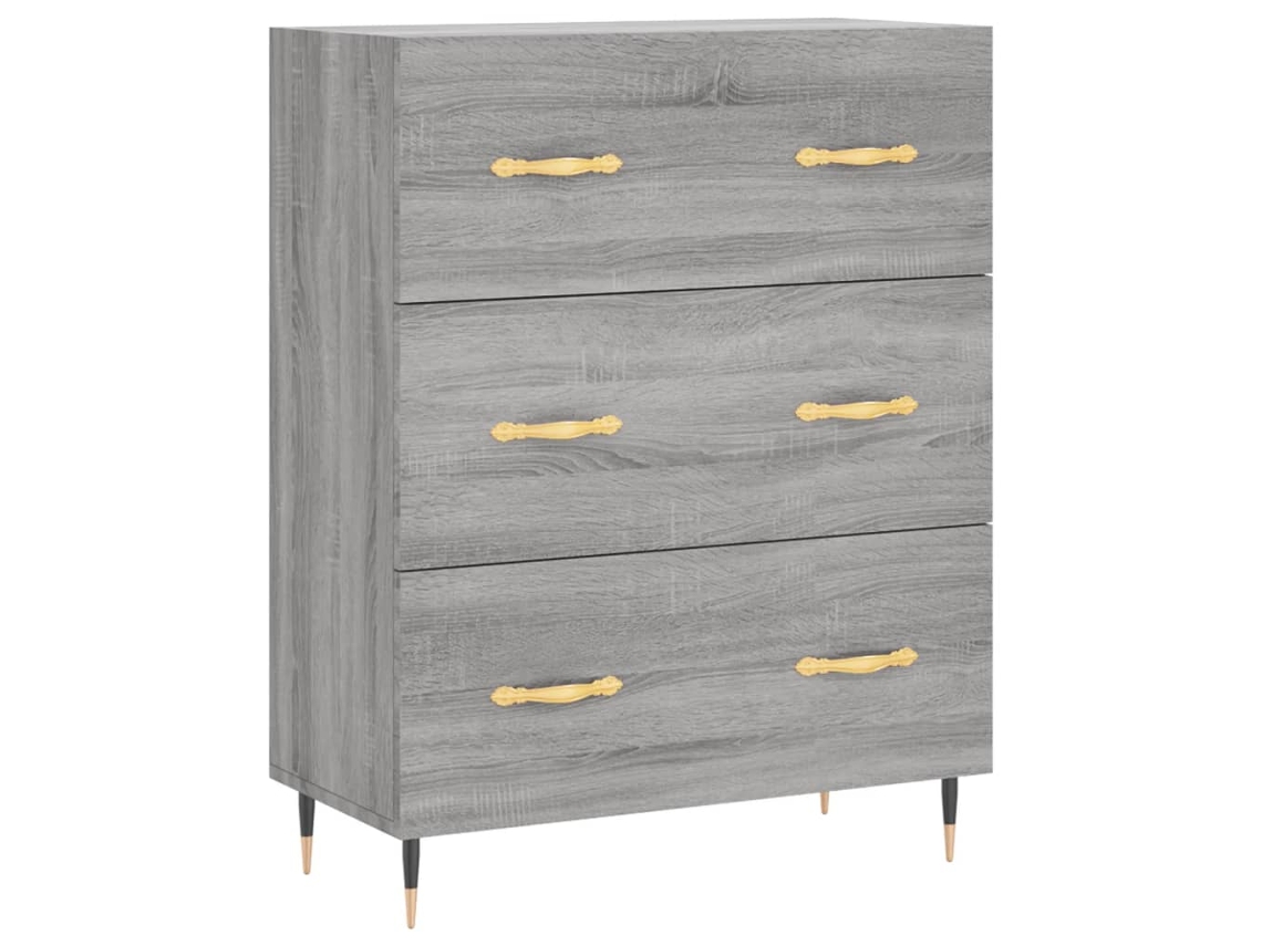 Aparador 69,5x34x90 cm Derivados de Madeira Cinzento Sonoma MAISON EXCLUSIVE