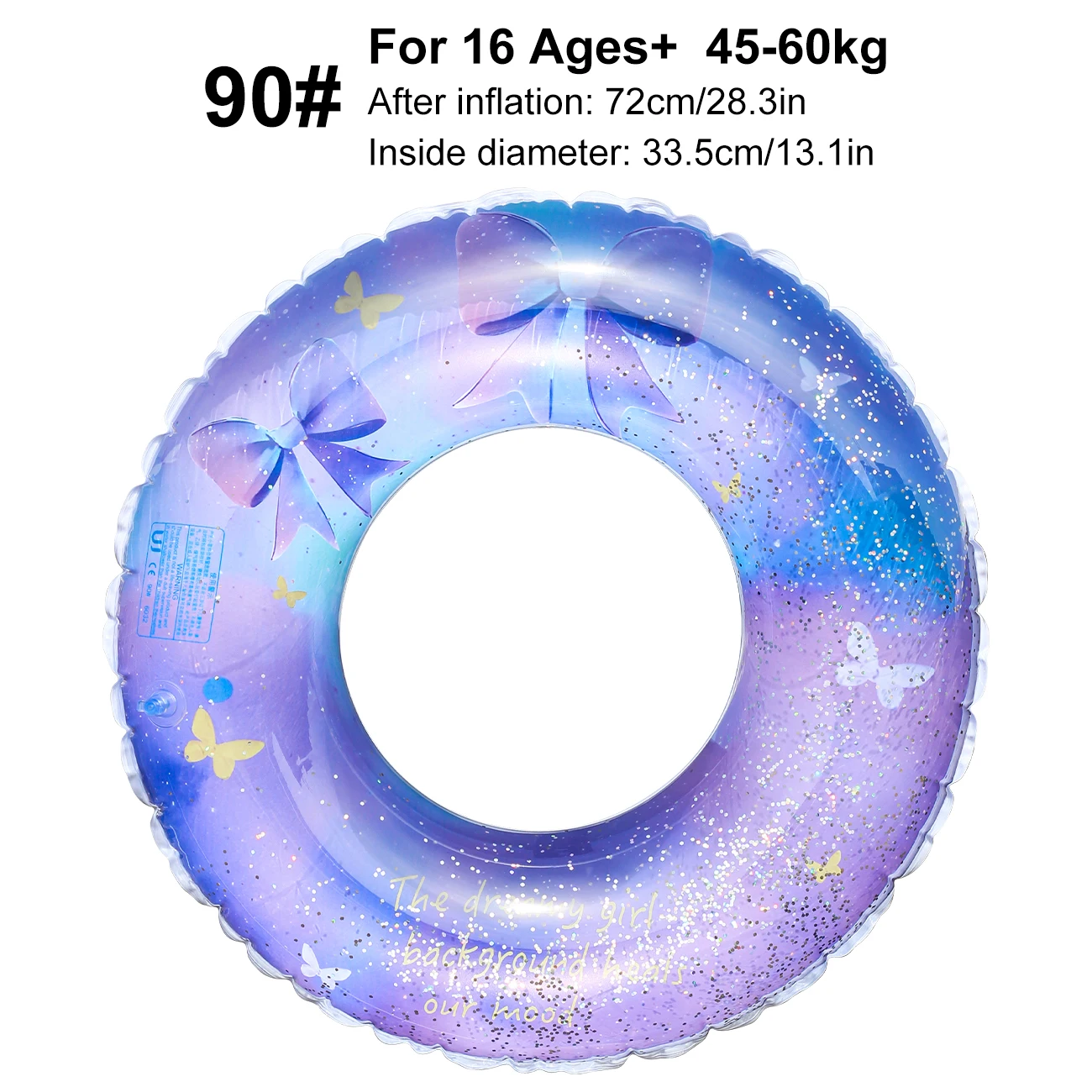 (90) Uma Boia Inflável Para Piscina, Anel De Natação Para Adultos, Boia De Praia Inflável Para Piscina