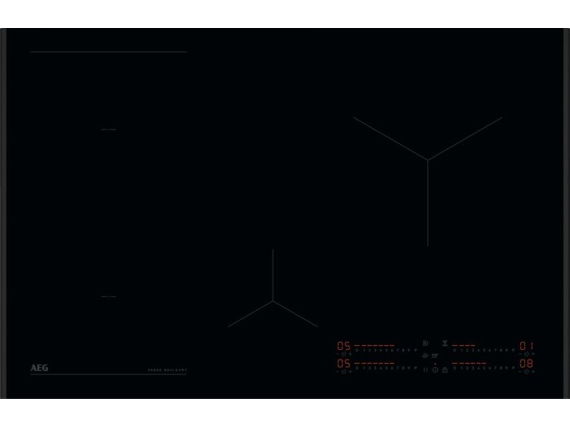 Placa de Indução AEG NII84B30AB (Elétrica - 80 cm - Preto)