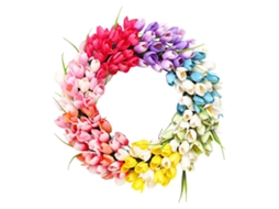 Guirlanda de flores decorativa para jardim e casa, simulação natural LAXISCREED