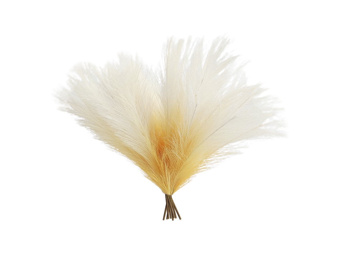 Cattail de costela artificial com cor gradual pack de 8 peças LAXISCREED