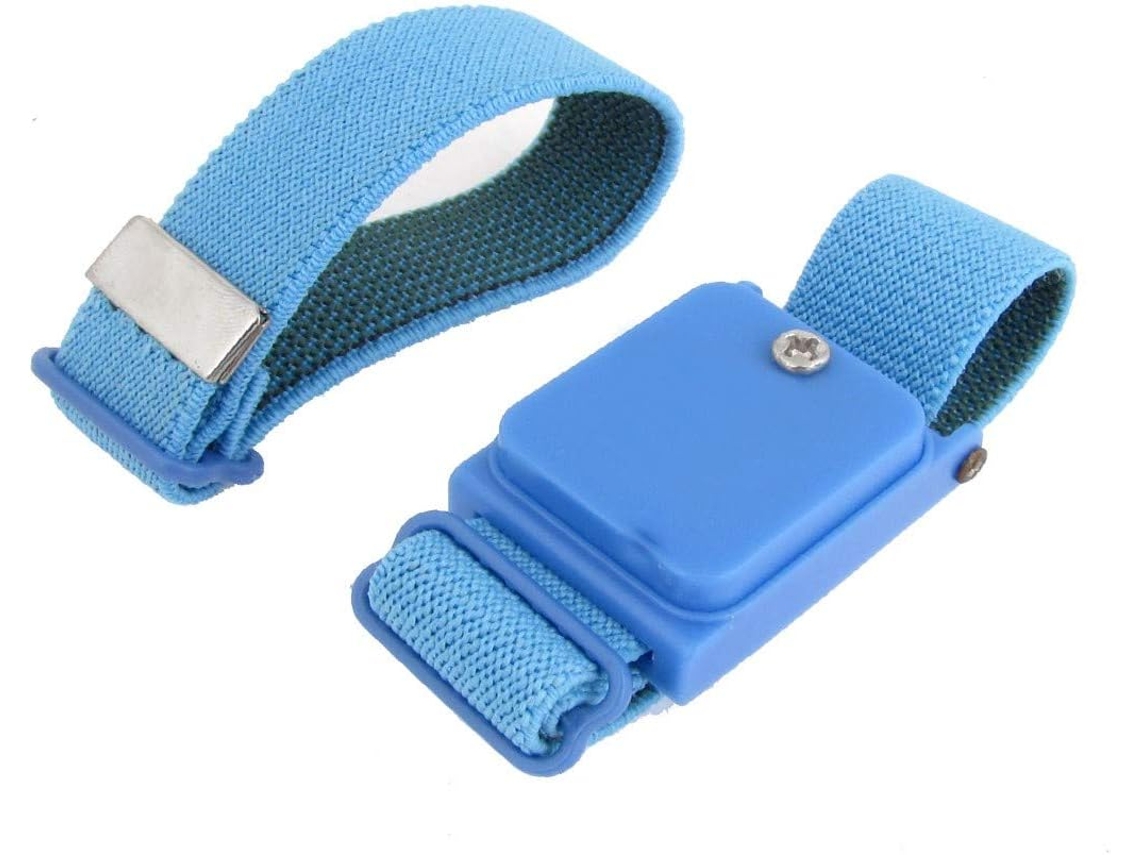 Pulseira Elástica Azul Novo Lon0167, Semi Fio E Antiestática