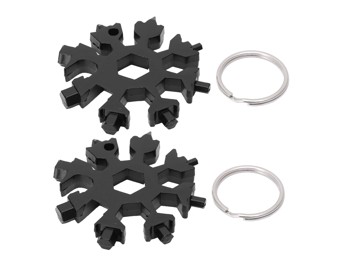 Laxiscreed Chave Snowflake Multifuncional Para Abrir Garrafas E Utilizações Múltiplas