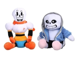 Lurelia Papiro Sans Da Undertale, 2 Unidades Em Peluche Colecionável, 30cm, Macio Para Coleção