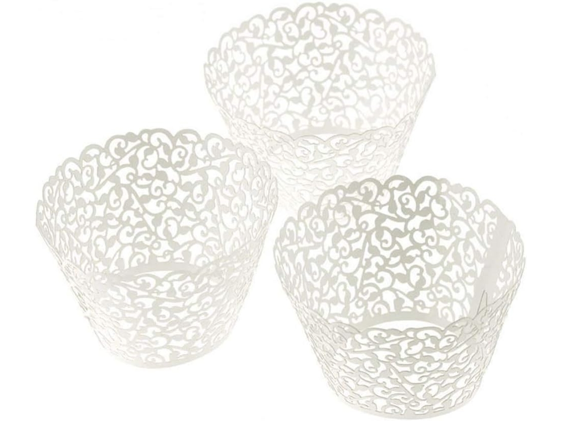 Moldes Vazados Para Cupcakes, Cortadores De Papel Madrepérola Decoração.