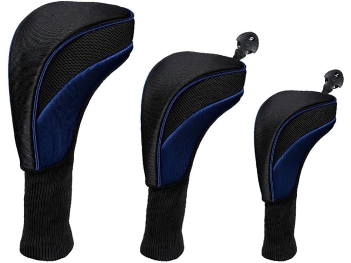 Capacete para Tacos de Golfe, Compatível com Madeiras de Fairway e Híbridos Pilot, Conjunto de 3 Peças com Pro