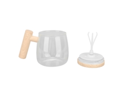 Caneca Elétrica Auto Misturadora 400ml para Café Chocolate Proteína
