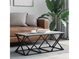 Vidaxl Mesa De Centro 100x49x40 Cm Derivados De Madeira Cinza Sonoma