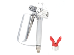 Pistola de pintura airless de alta pressão, ergonômica e manual, acessório para aerografia (bico vermelho)