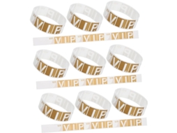 Pulseiras De Papel Vip Lurrose Para Eventos, 300 Unidades, Impressão Nítida E Ajuste Confortável, Ideais Para Feiras E