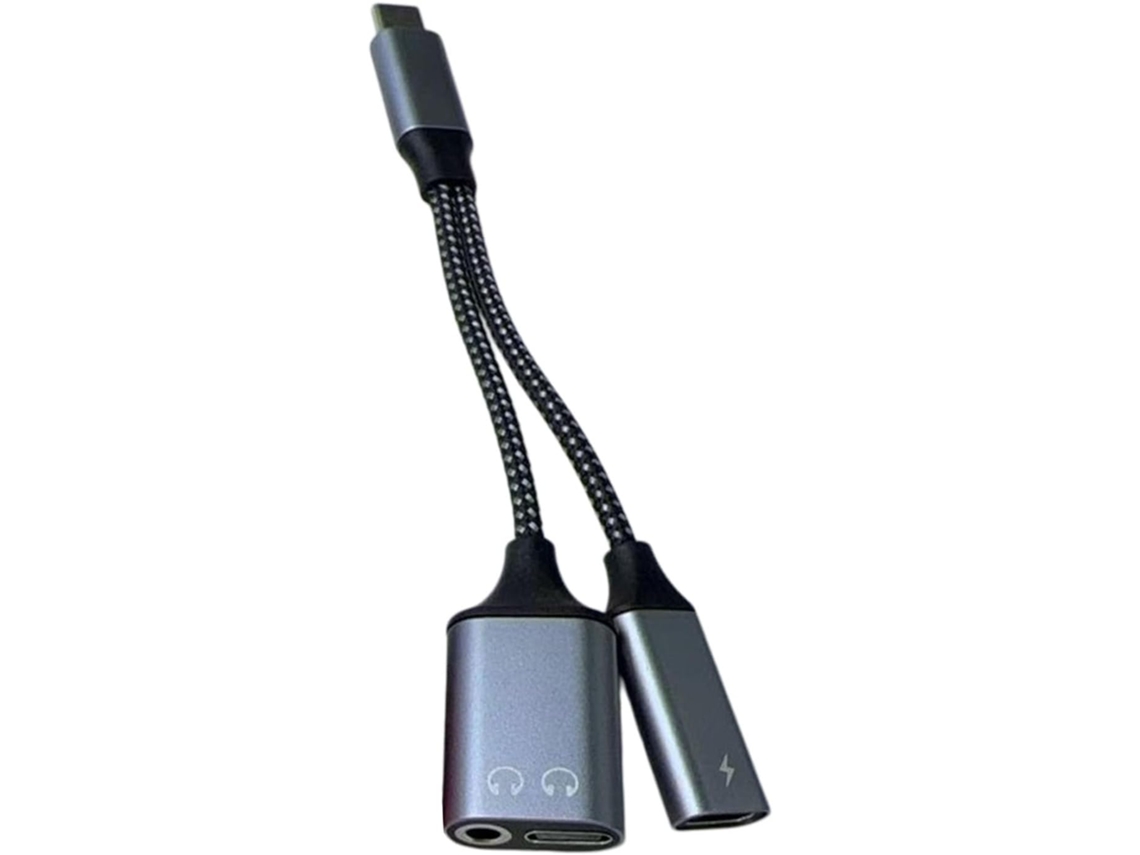Adaptador De Fone De Ouvido Resistente Com Conector Usb-c Para Usb-c