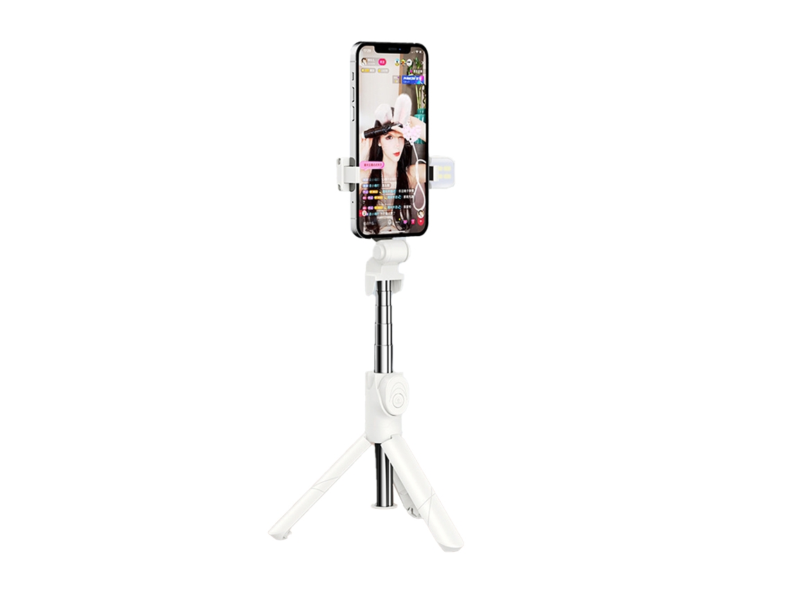 Tripé Para Bastão De Selfie Com Controle Remoto Removível, Emparelhamento Bluetooth Instantâneo Para Conexão Rápida, Suporte Ajustável Para Celular Co