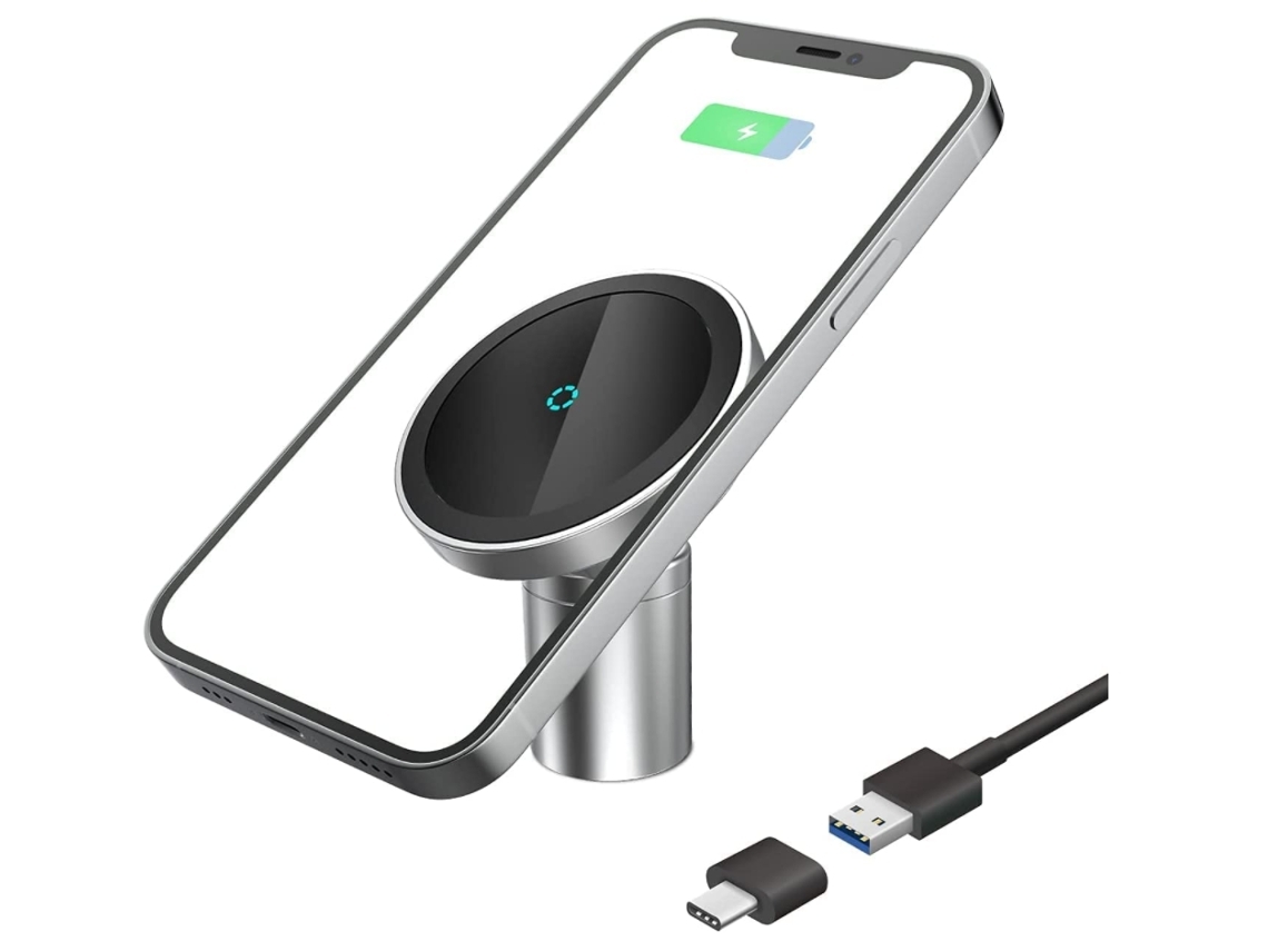 Carregador Sem Mag Safe Car Vent Mount Carregamento para YIZHOOD Magnética Preto