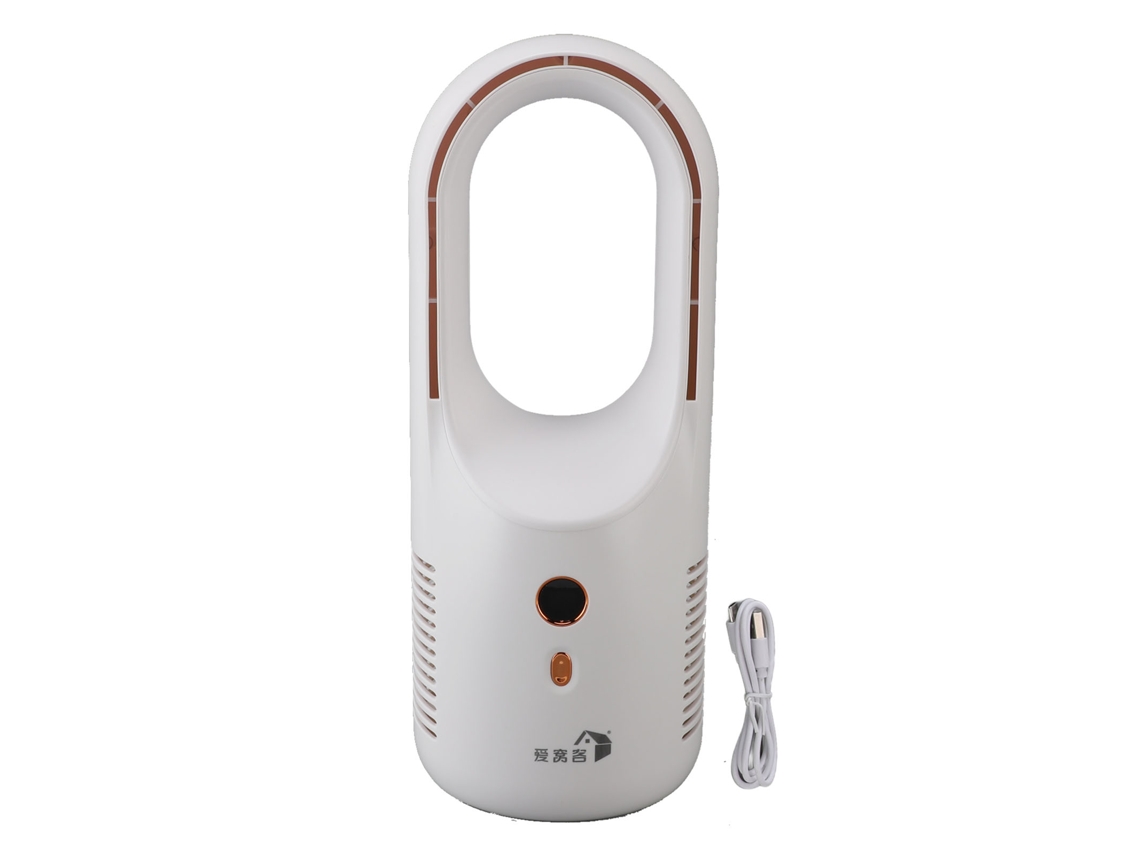 Ventilador Sem Lâmina Portátil Usb Recarregável 6 Velocidades