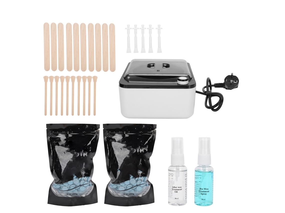 2026 kit de Cera Depilatória com Aquecedor 8 Peças para Corpo e Axilas Máquina de Fundir Cera Plug Eu 220v